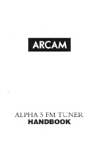 Arcam ALPHA-5 - Owners Manual 